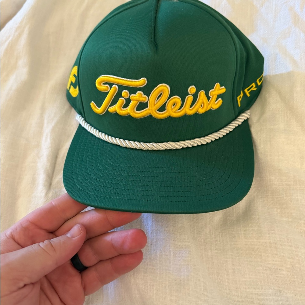 Titleist Green Cap with Yellow Logo
